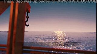 hentai teen's first cock kiss triggers premature cum explosion in game casting