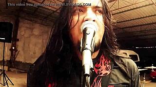 damn two mexican brunettes with long hair gettin pounded in homemade gangbang