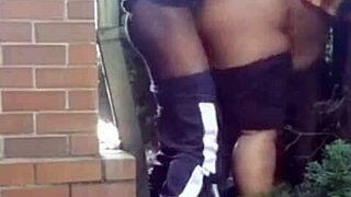 Fucking Thick Pastor's Wife's Wet Pussy Outside Church