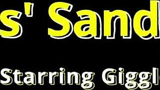 backstage giggles' long-haired feet sink into sandy beach tickles on beat2feet