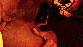 cum drips from mouth after deep monster cock suck