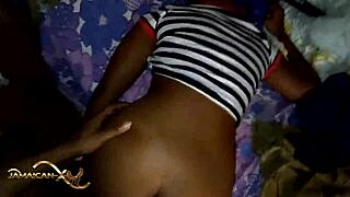 Big Black Cock Pounds Ebony Teen's Tight Homemade Pussy Hardcore