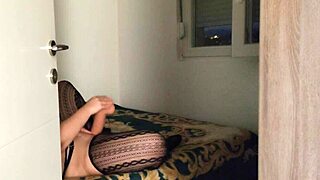 Whoa, caught you with that monster dildo in your tight pussy! 😲🍆