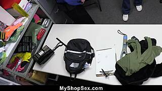 Shoplifter Teen Pleasures Officer Dick Bent Over For Freedom?