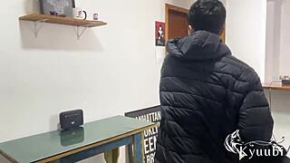 Blonde Big Tits Cuckold Fuck with Boyfriend's Best Friend at Work