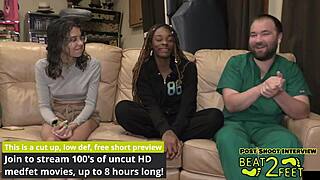 backstage giggles' long-haired feet sink into sandy beach tickles on beat2feet