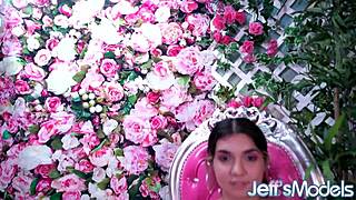 Chubby Rose D Kush bounces her huge natural tits on massive silicone cock!