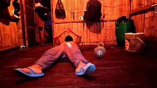 still virgin? stepmom rides cock for proof while flexing muscles homemade