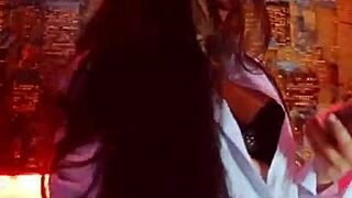 wanna see this hot colombian cutie flash her tits outdoors??