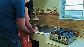 cheating wife takes boss's monster cock hardcore in kitchen now??