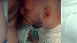 yo this old coroa paid me cash to slurp his cock in the gym locker room!!