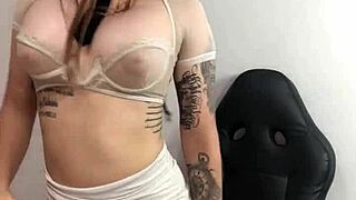 bold young latina teen flaunts massive tits perfection