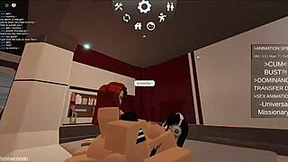 Futanari Babe Roughly Fucks Slut's Holes In Roblox Condo Game