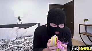 Victoria June Fucks Burglar Visitor Deep in Her Big Ass and Tits