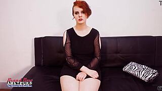 busty redhead marla gulps big dick deep then rides it hard 💦🍆