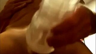 busty tranny strokes huge cock till massive cumshot