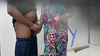 Landlord Pounds Telugu Maid's Huge Natural Tits