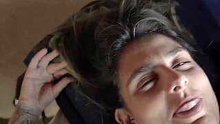 Romantic Brazilian Couple's Outdoor Blowjob Ride to Facial Bliss