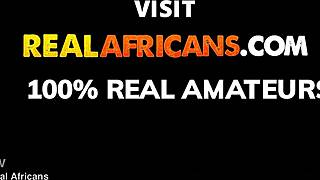 We're young african couple sneaking off to fuck hard!