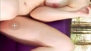 sexy russian teen rips clothes and masturbates her ass on webcam