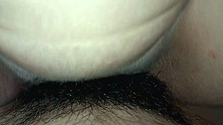 friend's husband slides into my tight shaved pussy on her bed