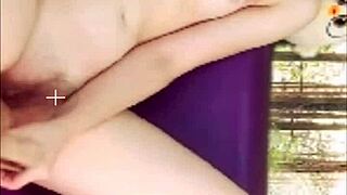 sexy russian teen rips clothes and masturbates her ass on webcam