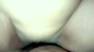 friend's husband slides into my tight shaved pussy on her bed