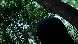 Maîtresse kantalis chains slave ebed for outdoor forest doggystyle