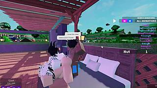 two blacked bunnies take one bull in threesome!