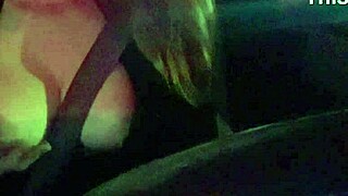 Italian Milf Artemisia Love Flashes Big Tits Nipples While Driving Car Horny