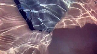 watch my big tits milf pussy quiver in jacuzzi legs spread pov as i finger myself slow motion outside