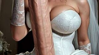 Massive trans cock at wedding battles cola as scarlet witch cums hard!!