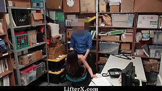 Shoplifting Teen BENT OVER And PUNISHED With DOGGYSTYLE In Shoplyfter Office