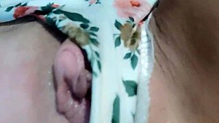 mmm ela moans softly fingering her big clit with guests home... so wet! 🔥👆