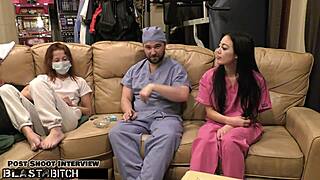 blaire celeste the nurse takes a creamy patient blast backstage