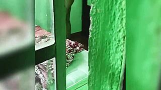 Spying Petite Mexican Teen Cousin Dressing Leads to Homemade Cumshot Orgasm