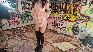 abandoned spot doggy with my italian slut wife—wanna watch her moan??