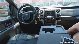 Pawg Stella Sucks Fat Cock in Car Then Fucks Hard in Motel