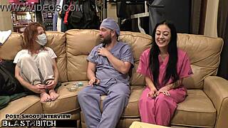blaire celeste the nurse takes a creamy patient blast backstage