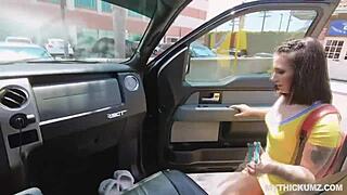 Pawg Stella Sucks Fat Cock in Car Then Fucks Hard in Motel