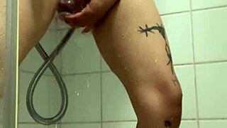 Petite Arab Teen Fingers Wet Pussy in Shower