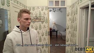 hey russian shopaholic teen wanna pay debt with pussy while hubby watches?