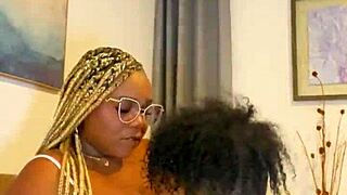 big ebony stepsis gives taboo sex therapy riding huge cock missionary style