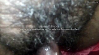 damn squirting orgasms as i massage fuck this latina teen's tight ass!