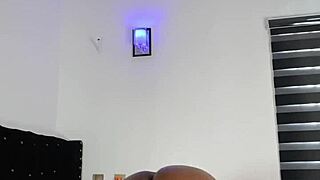 bbw ebony mara oils up her fat jiggling ass for wild shakes