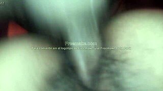 damn squirting orgasms as i massage fuck this latina teen's tight ass!