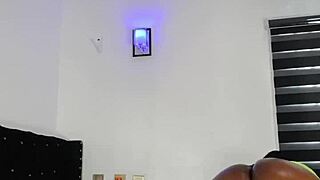 bbw ebony mara oils up her fat jiggling ass for wild shakes