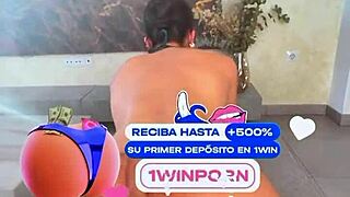 My trainer's fat ass bounces on my huge cock during workout