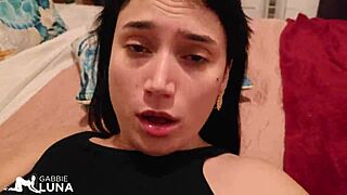 Gostosa's deepthroat blowjob then hairy pussy creampie 😍🍆💦