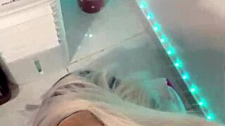 Blonde witch halloween deepthroat big cock hypnotic blowjob piercing natural tits pov